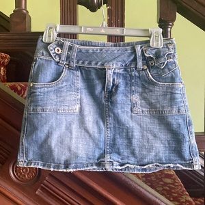 Bubblegum American Flavour Denim Mini Skirt-y2k